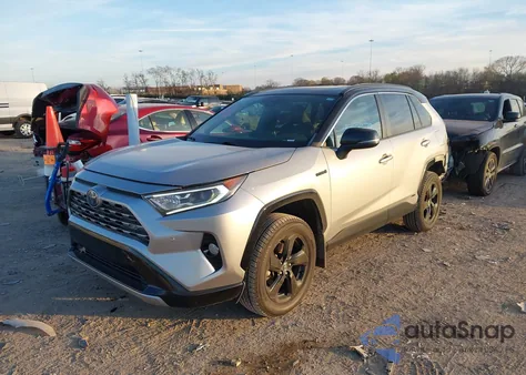 2020 Toyota Rav4 Hybrid Xse из США, поврежденный, VIN 2T3EWRFV7LW080196